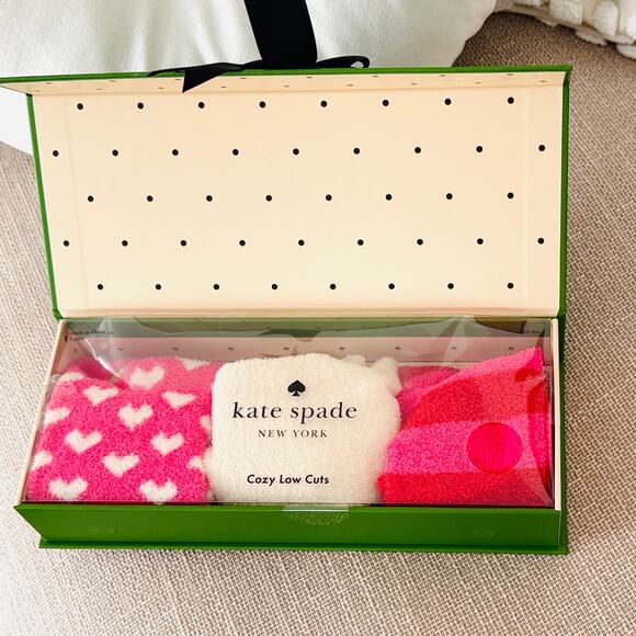 Kate Spade Cozy Low Cut Socks in Gift Box (Set of 3) - Picture 1 of 4